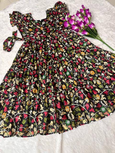 NEW LAUNCING COTTON FROCK cottan silk Kidswear market in Ahmedabad